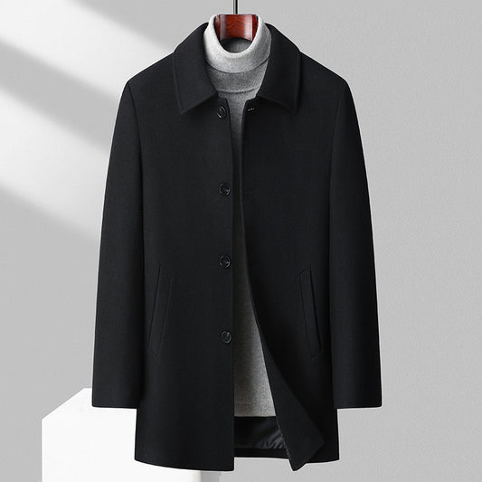 Men's Wool Reversible Woolen Coat Men's