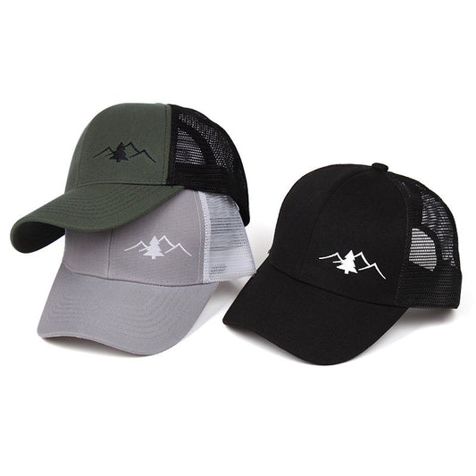 Embroidered Mesh Trucker Hat