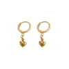 Gold Plated Love Earrings