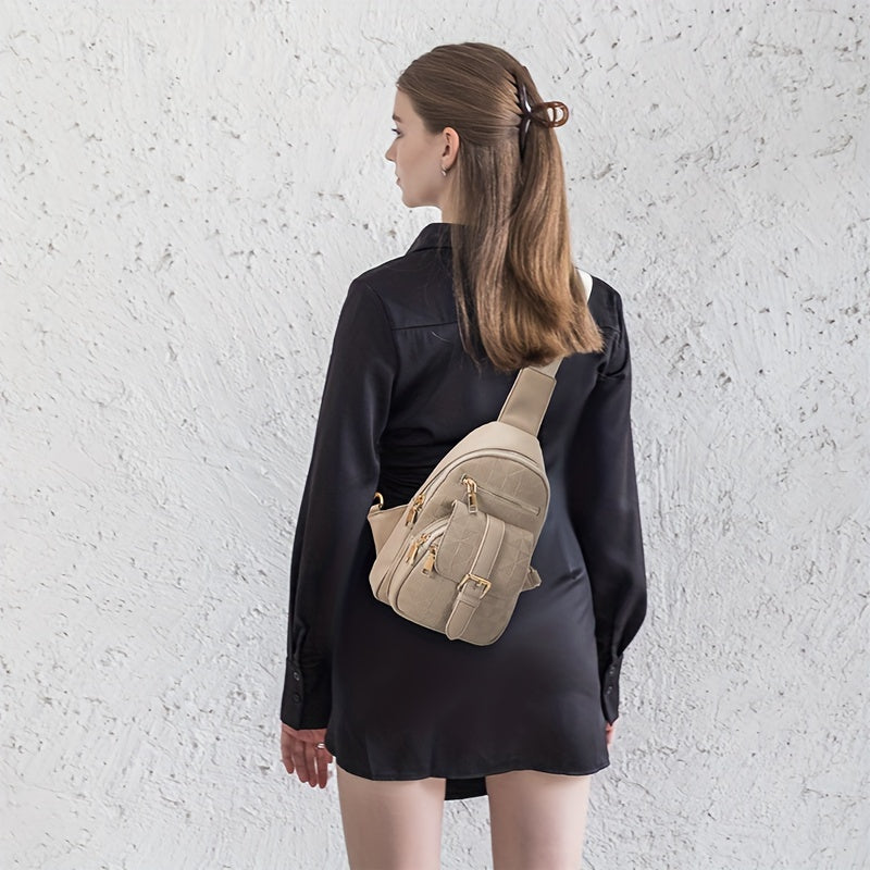 Checkered Fanny Pack Crossbody Bag