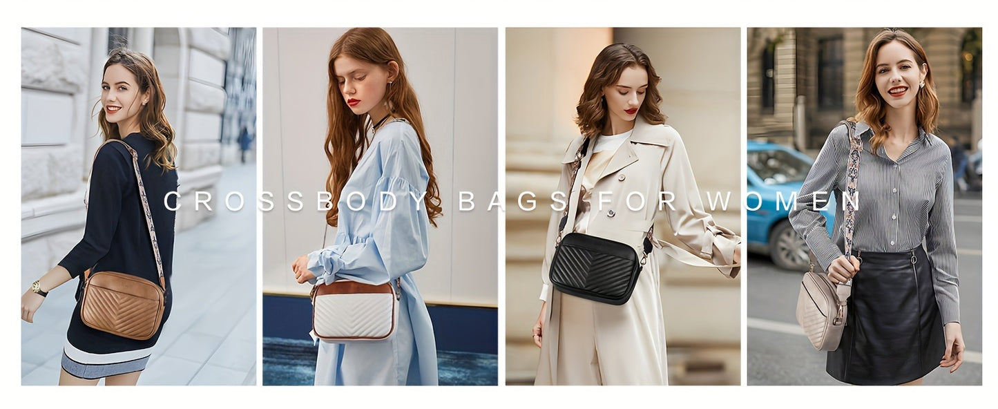 Quilted Vegan Leather Crossbody Bag