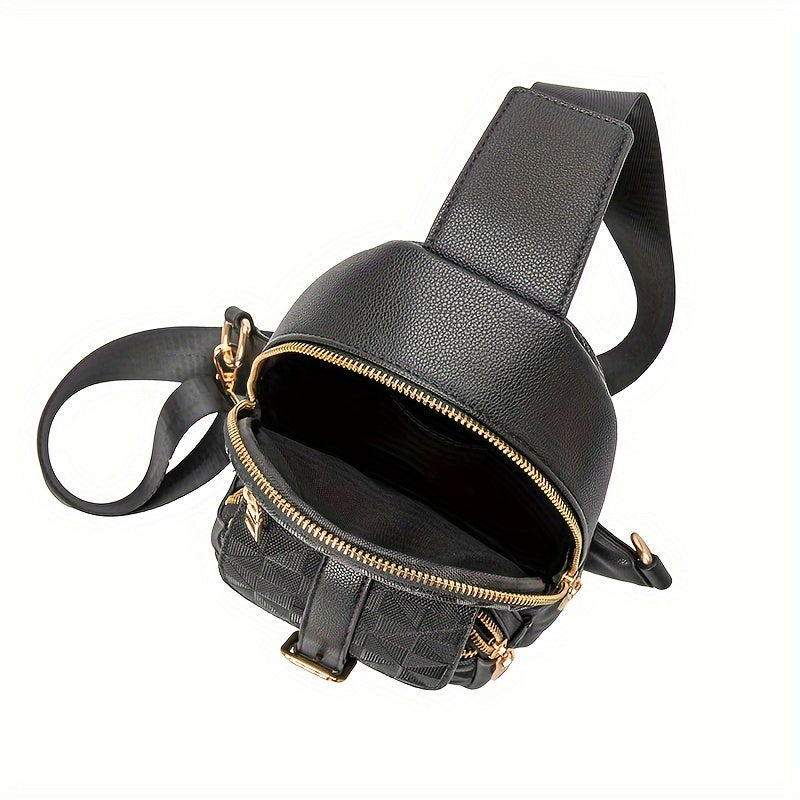 Checkered Fanny Pack Crossbody Bag