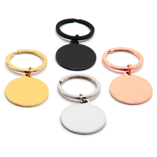 Stainless Steel Round Tag Pendant