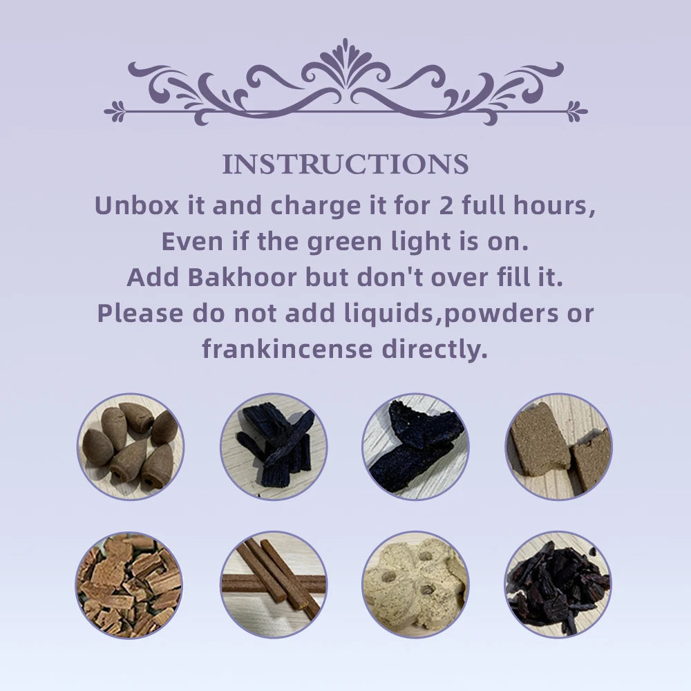 Portable USB Oud Burner