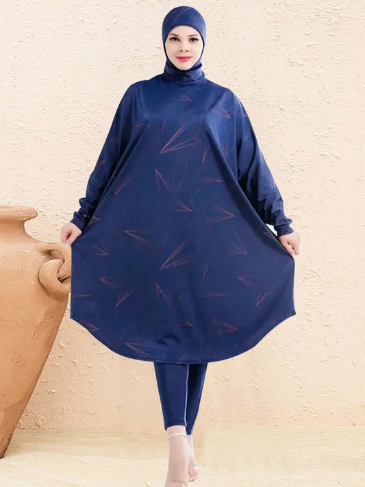 Women's 3-Piece Modest Burkini Set