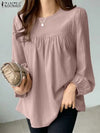 Women's Elegant O-Neck Blouse