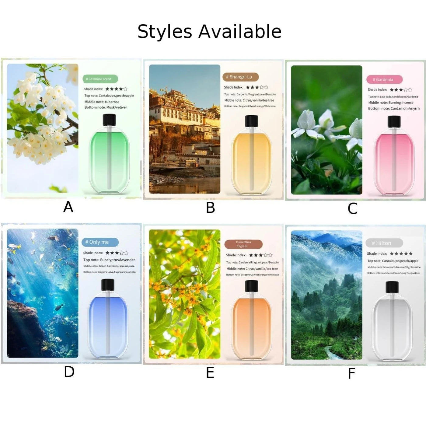 Natural Flower Fragrance Oil – 40ml