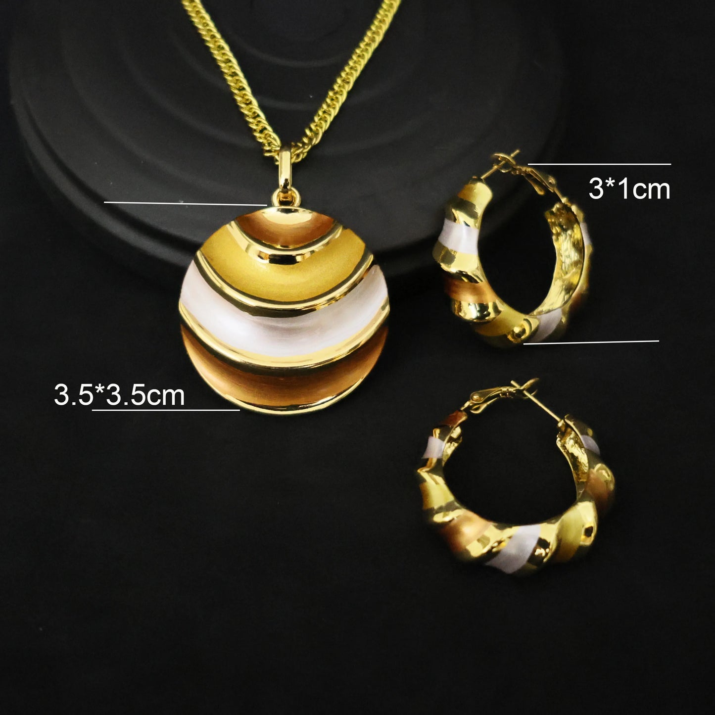 Luxury 18K Gold Plated Jewelry Set