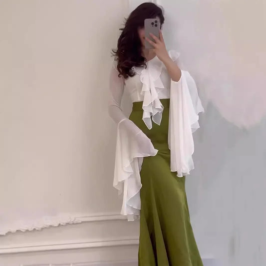 Ruffle trim Falah dress