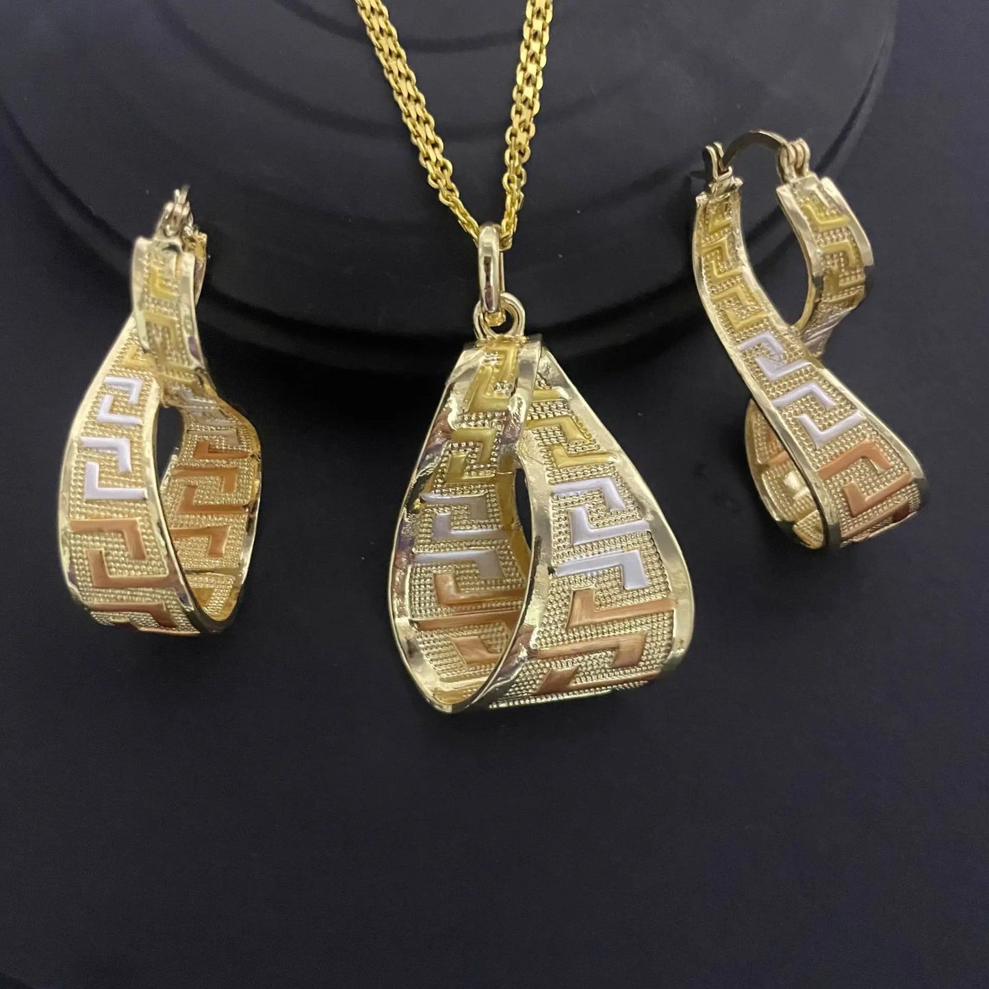 Luxury 18K Gold Plated Jewelry Set