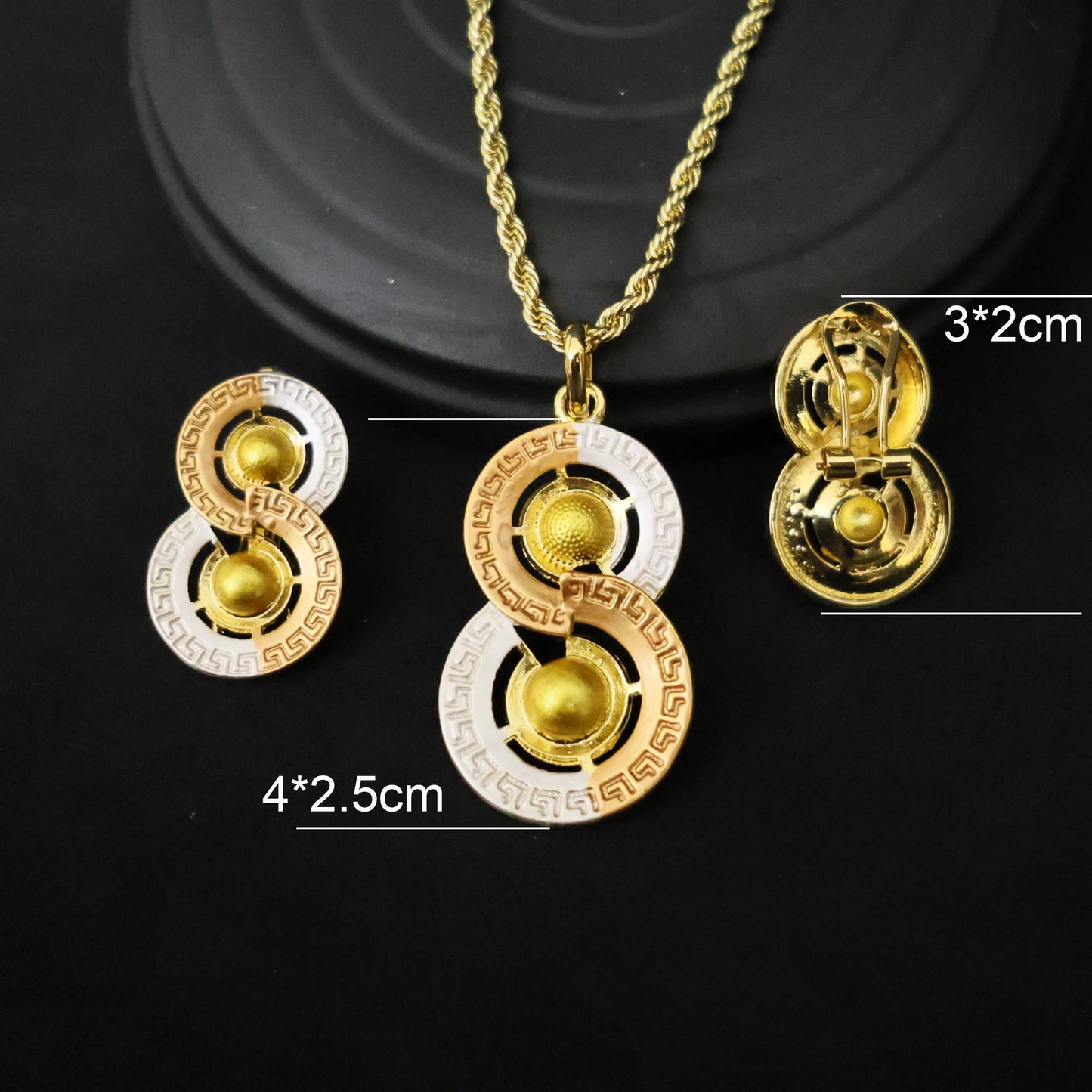 Luxury 18K Gold Plated Jewelry Set