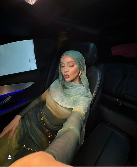 Tie-Dye Cotton Hijab Scarf