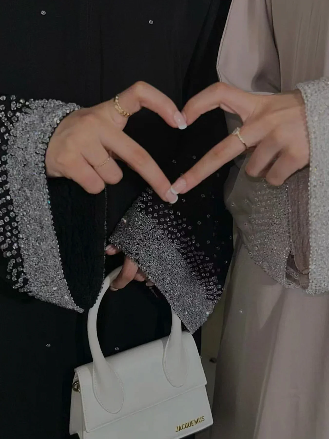 Embroidered Diamond Abaya