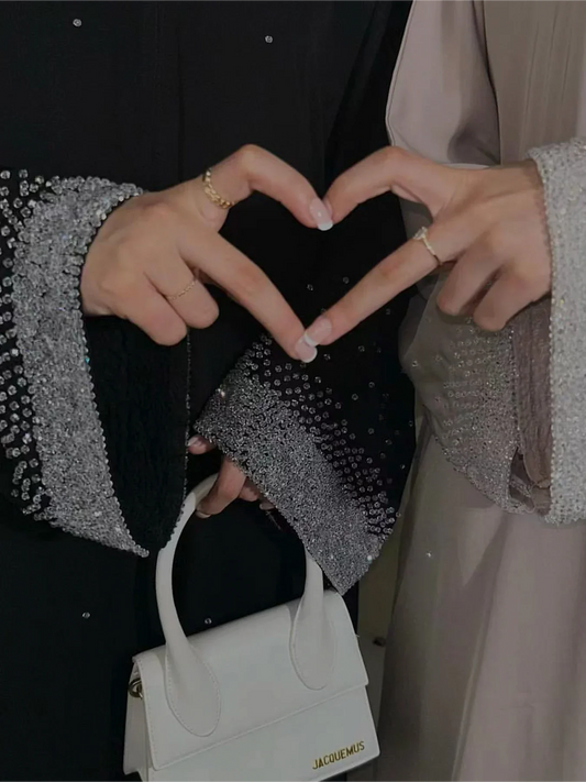 Embroidered Diamond Abaya