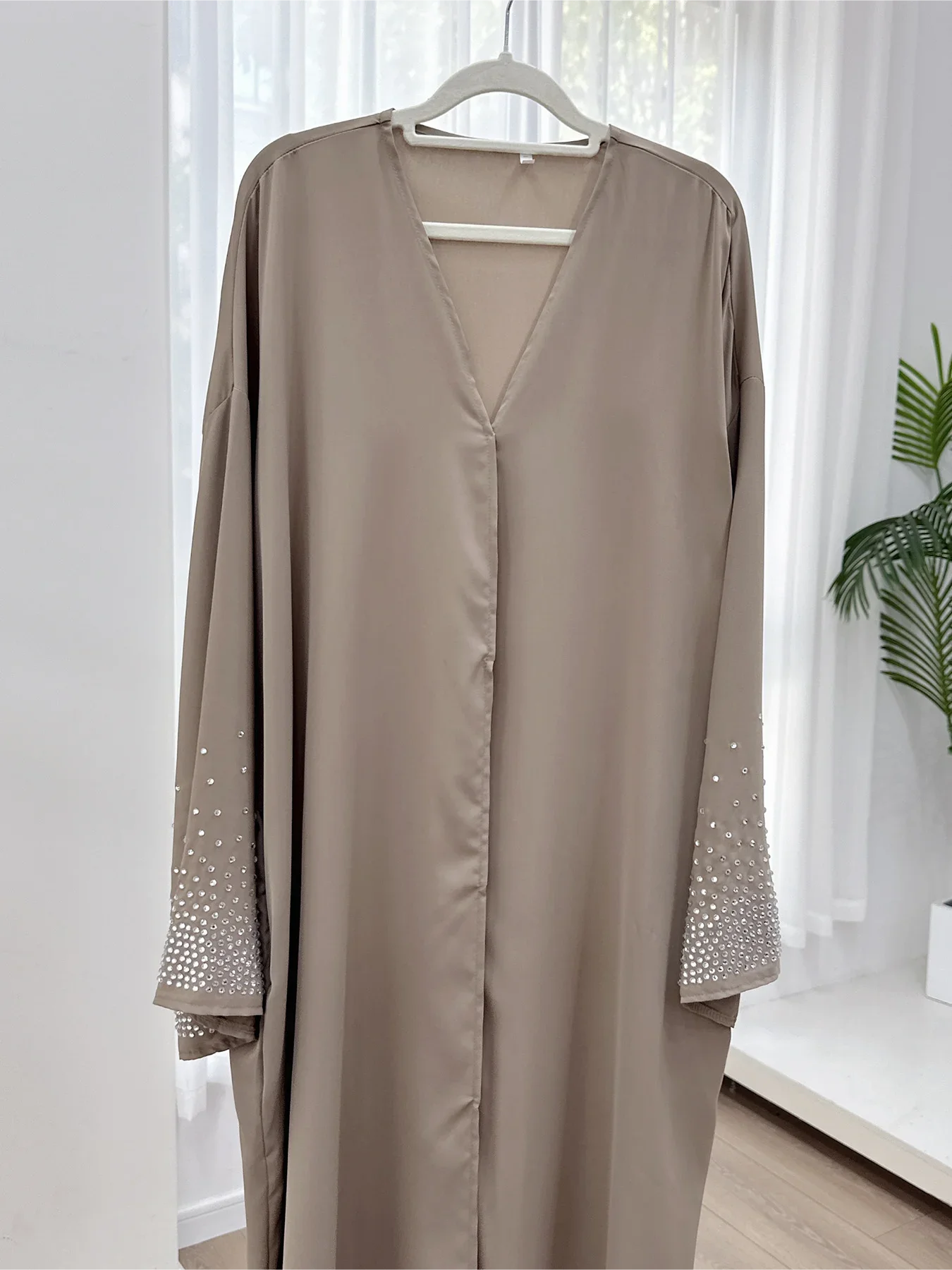 Embroidered Diamond Abaya