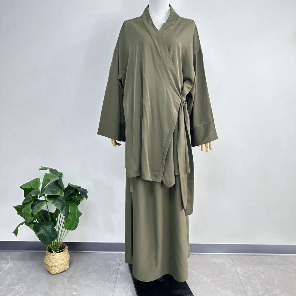 Nida Co Ord Set Kimono with Strap