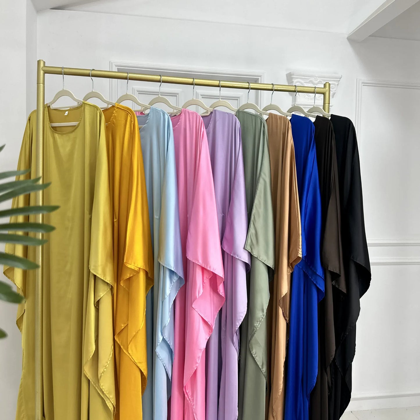 Satin Butterfly Abaya