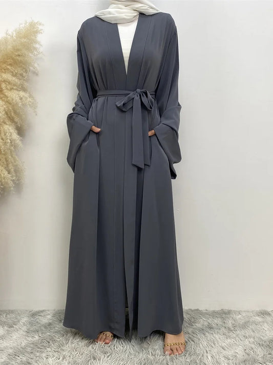 Solid Color Kimono Abaya