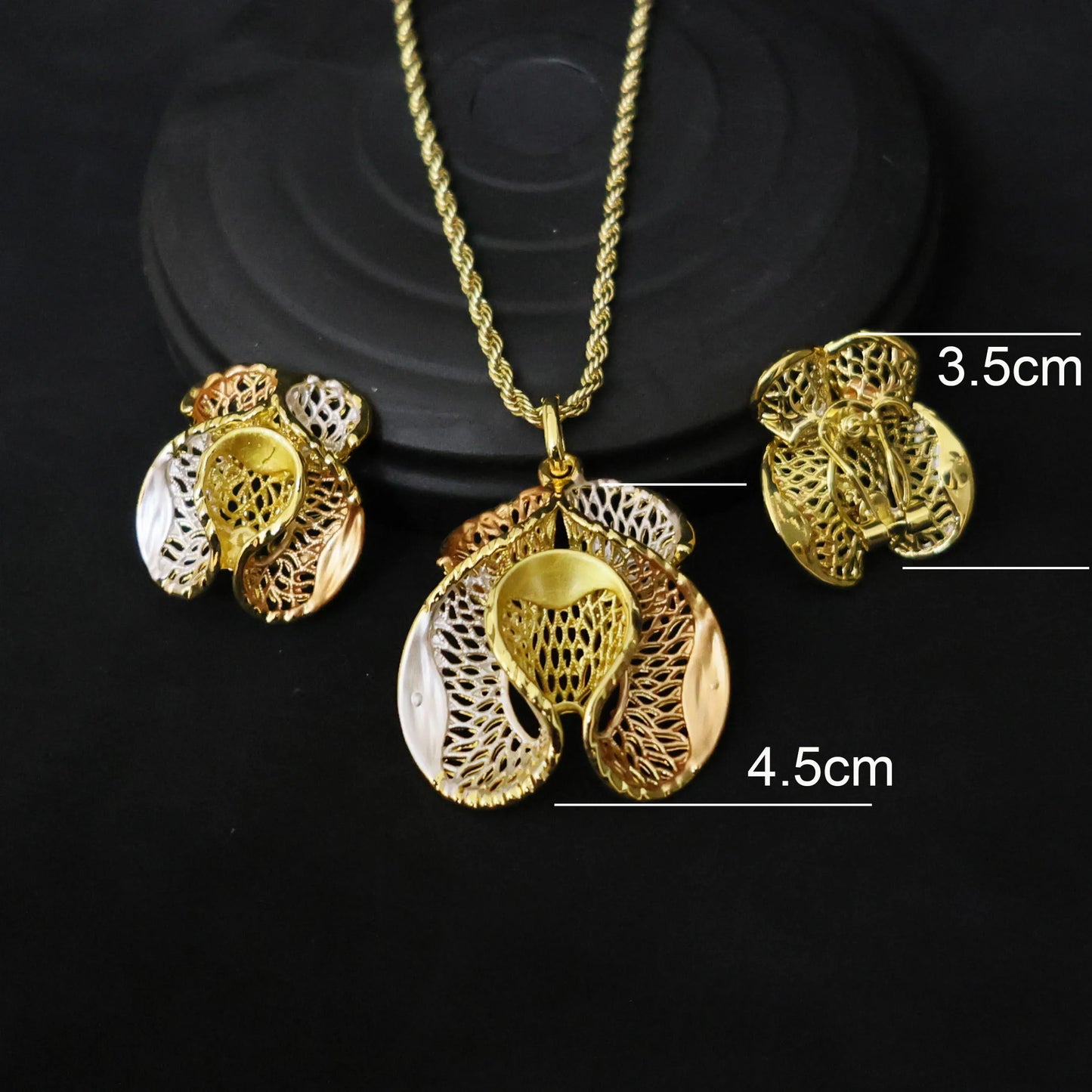 Luxury 18K Gold Plated Jewelry Set