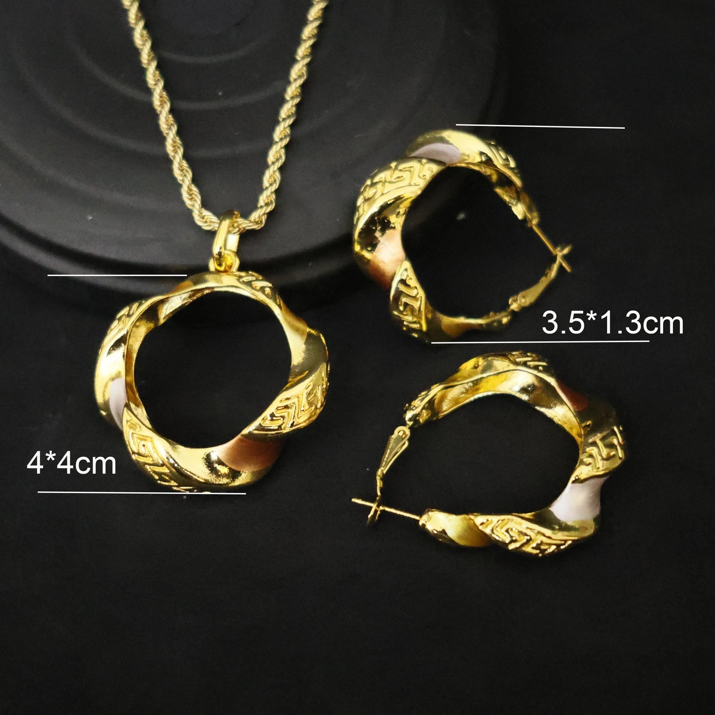 Luxury 18K Gold Plated Jewelry Set