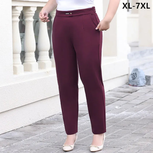 Women's Plus-Size High-Waist Pencil Pants