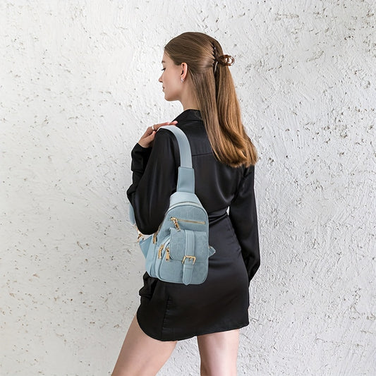 Checkered Fanny Pack Crossbody Bag