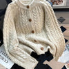 Women’s Retro Thick Knit Sweater Coat