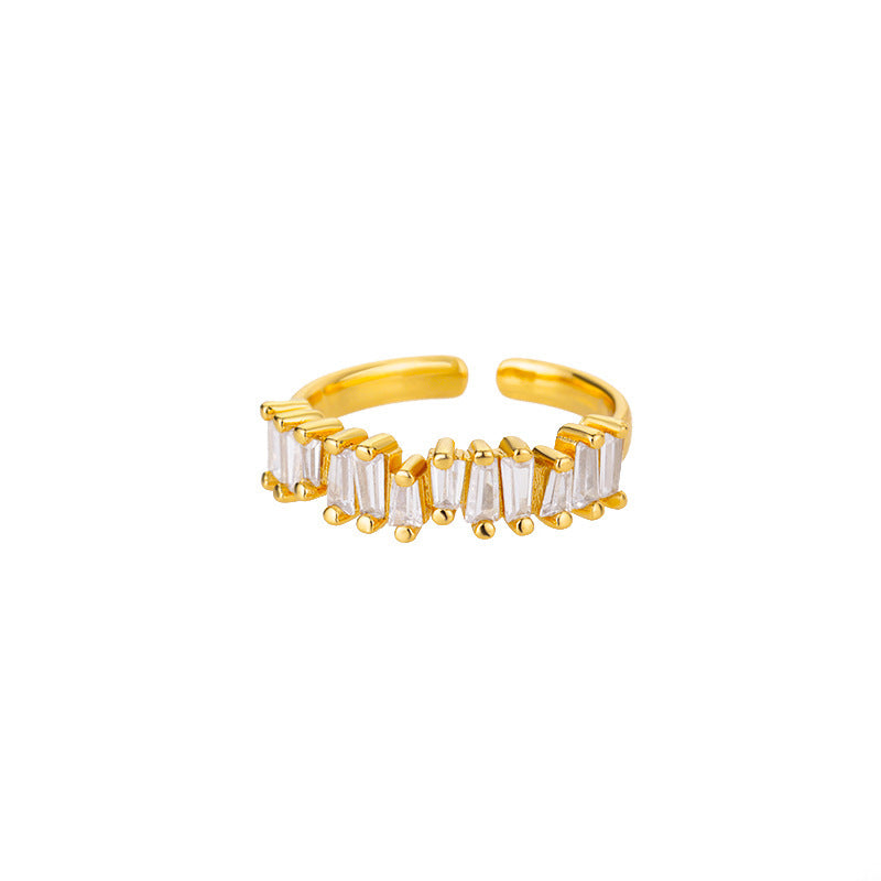 Gold-plated Adjustable Ring With Opening