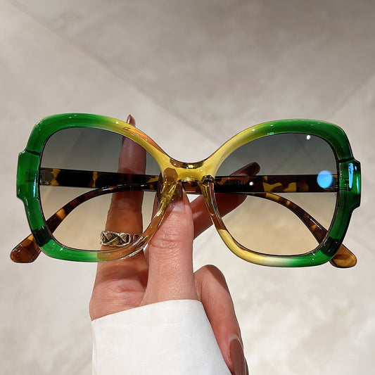 Y2K Oversized Oval Jelly Glasses