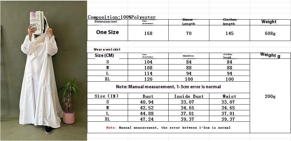 white Elegant Cardigan Robe