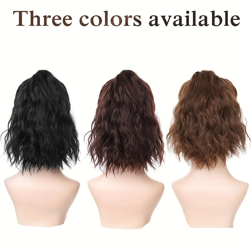 Chic Houndstooth Ponytail Cap Wig