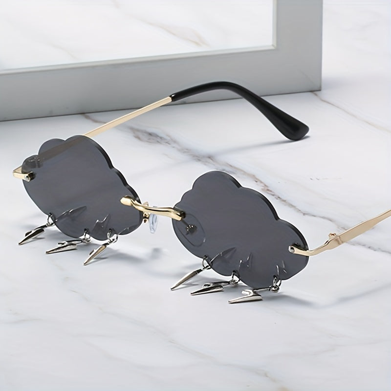 Men’s Cloud & Flash Gradient Sunglasses