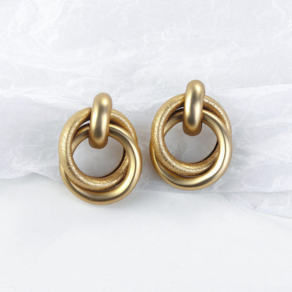 Fashion gold plated shell acrylic Earrings