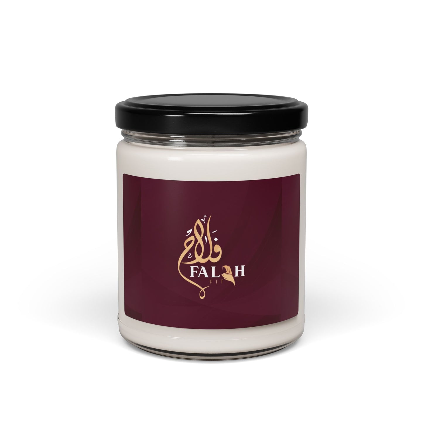 Scented Soy Candle with 'Falah' Design | Aromatherapy, Home Décor, Eco-Friendly Gift, Relaxation, Self-Care