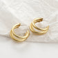 Fashion gold plated shell acrylic Earrings