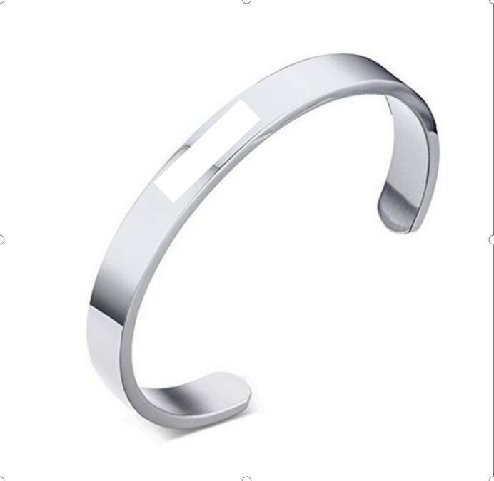 Custom Engraved Steel Bangle