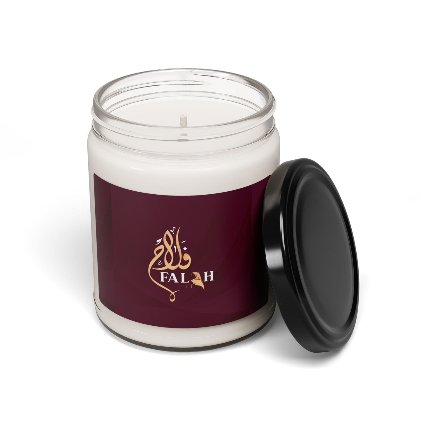 Scented Soy Candle with 'Falah' Design | Aromatherapy, Home Décor, Eco-Friendly Gift, Relaxation, Self-Care