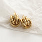 Fashion gold plated shell acrylic Earrings