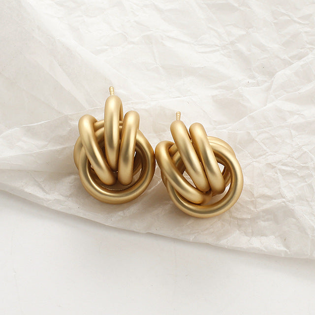 Fashion gold plated shell acrylic Earrings