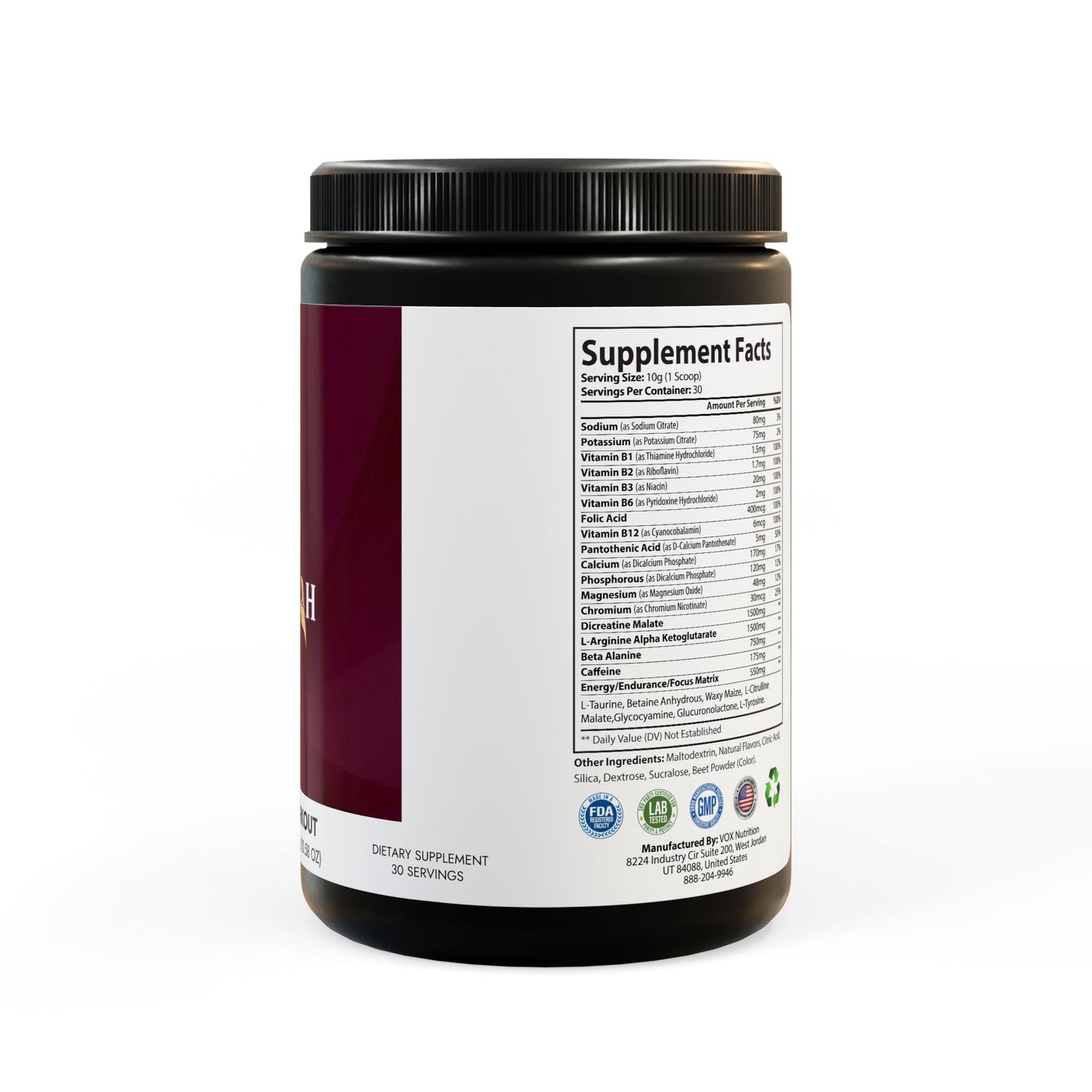 Pre-Workout Supplement, Watermelon (300g, 10.58oz)