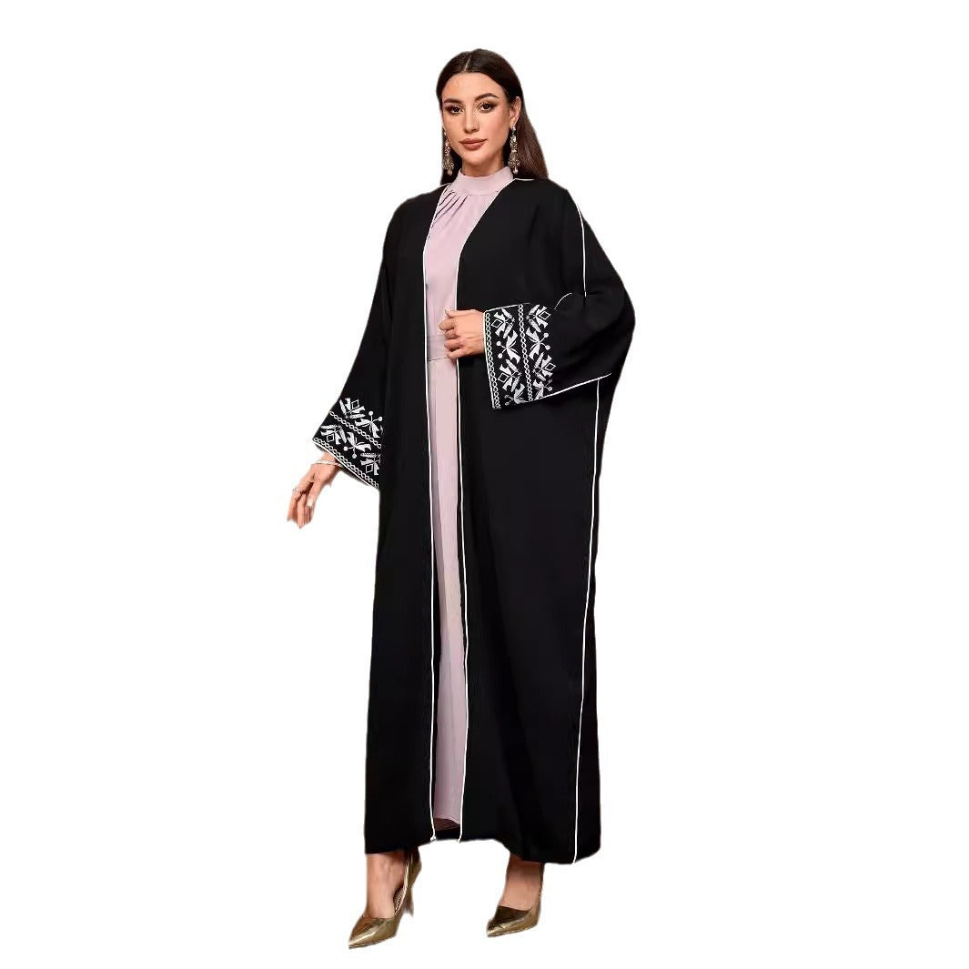 Embroidery East Muslim Fashion Cardigan