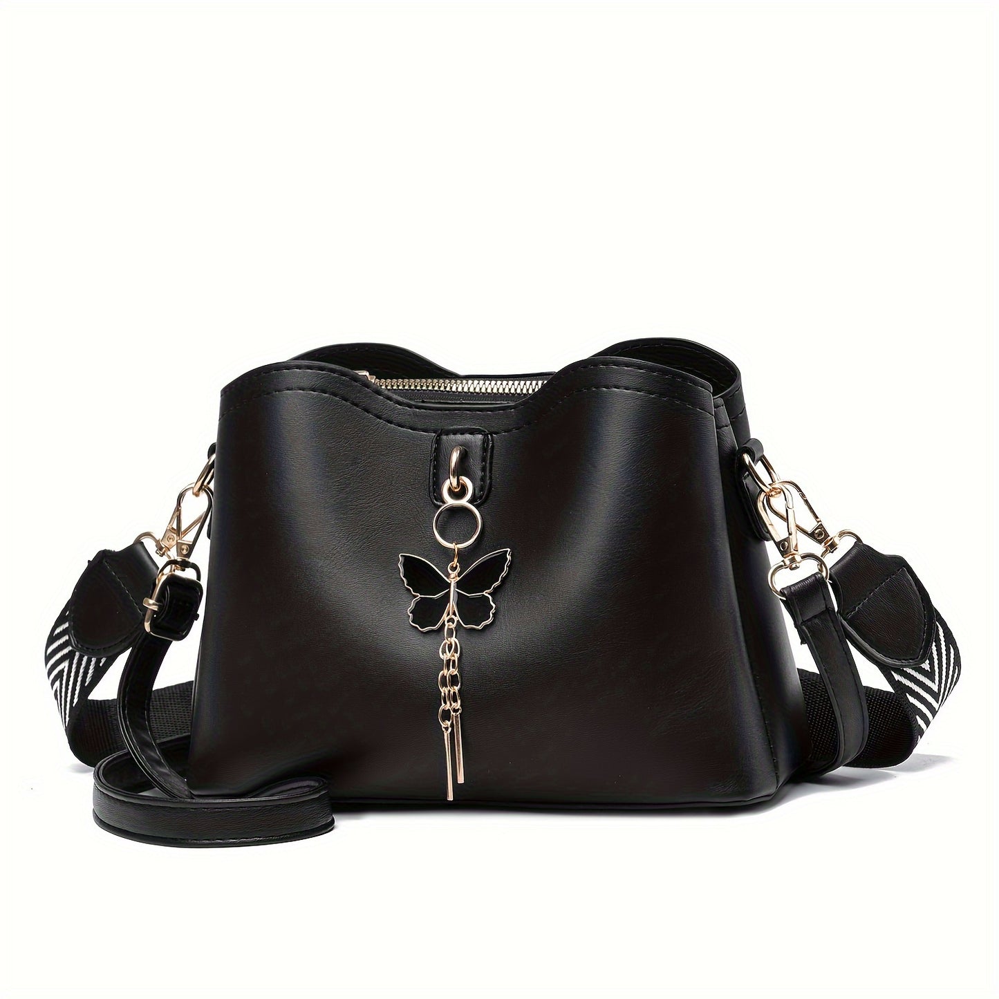 Butterfly Bucket Crossbody Bag