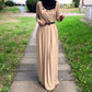 V-Neck Folded Abaya Dress