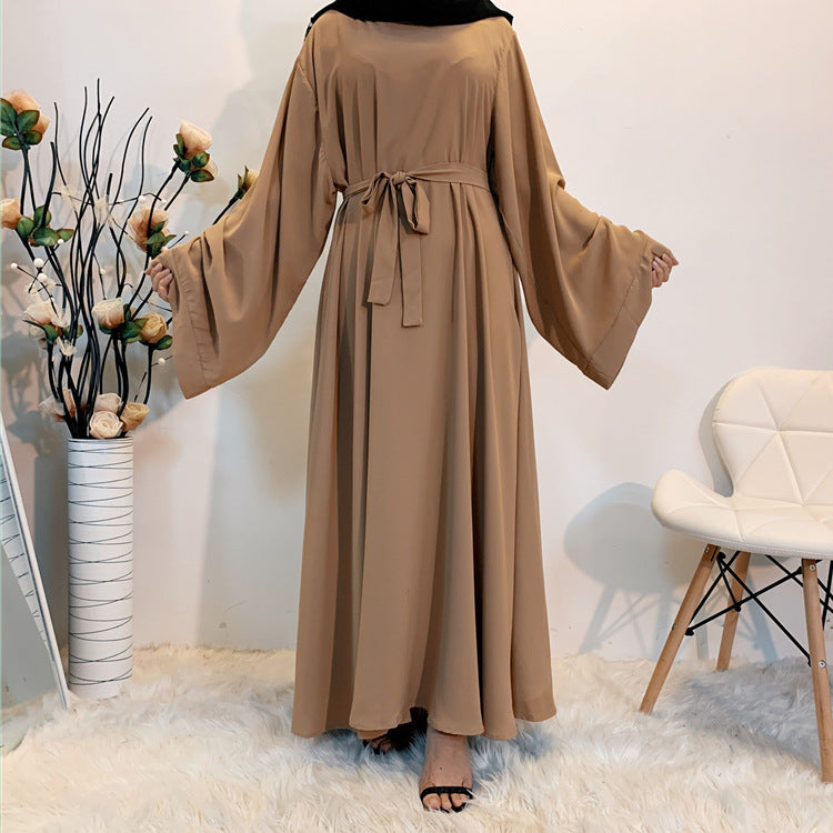 Long Solid-Color Abaya