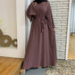 Long Solid-Color Abaya