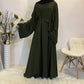 Long Solid-Color Abaya