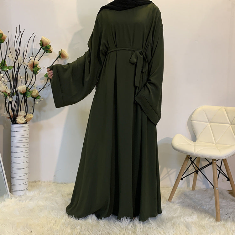 Long Solid-Color Abaya