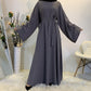 Long Solid-Color Abaya
