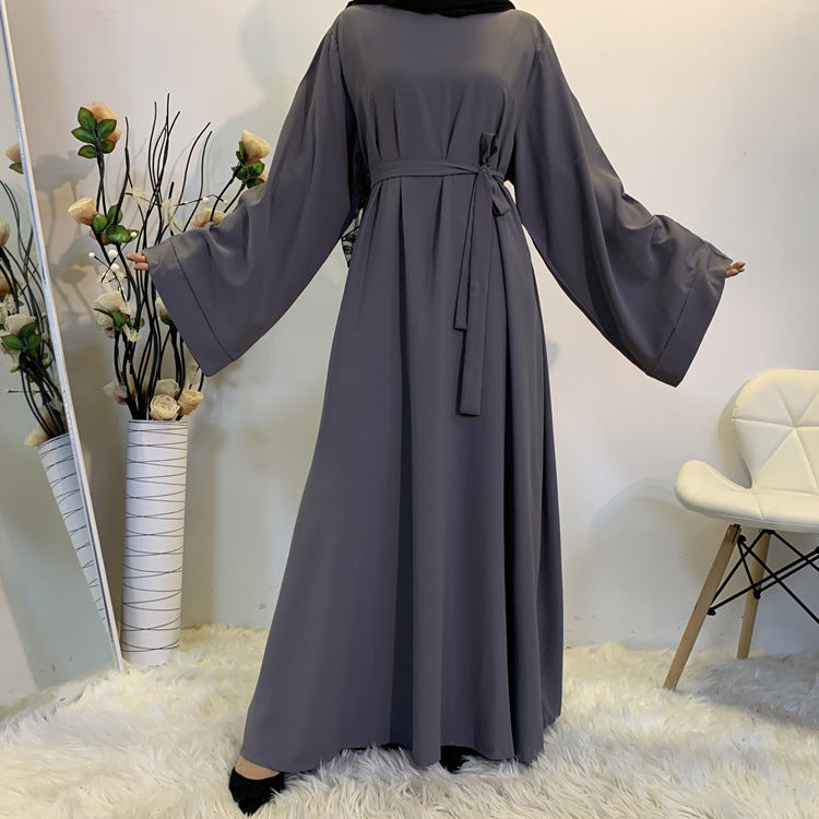 Long Solid-Color Abaya