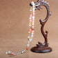 33 Natural stone agate crystal rosary bracelet